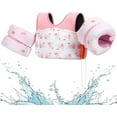 thumbnail image 1 of HEY! SPLASH Swim Vest for Kids, Swim Vest Kids Swim Vest Water Wings Swim Arm Band with Adjustable Strap & Secure Buckle, Swimming Wings Float Vest Fit 33-70 LBs, Pink Whale, 1 of 9