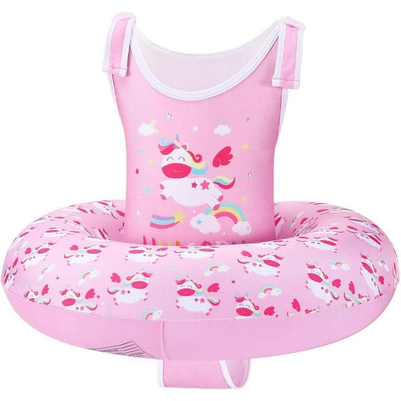 HEY!SPLASH Toddler Swim Vest for Age 3-6, Swim Trainer Vests with Adjustable Strap fit for Boys Girls 30-60lbs,Children Swimsuit, Floating Tubes Swim Aid Jackets,Beginner Learn to Swim Pool Floaties