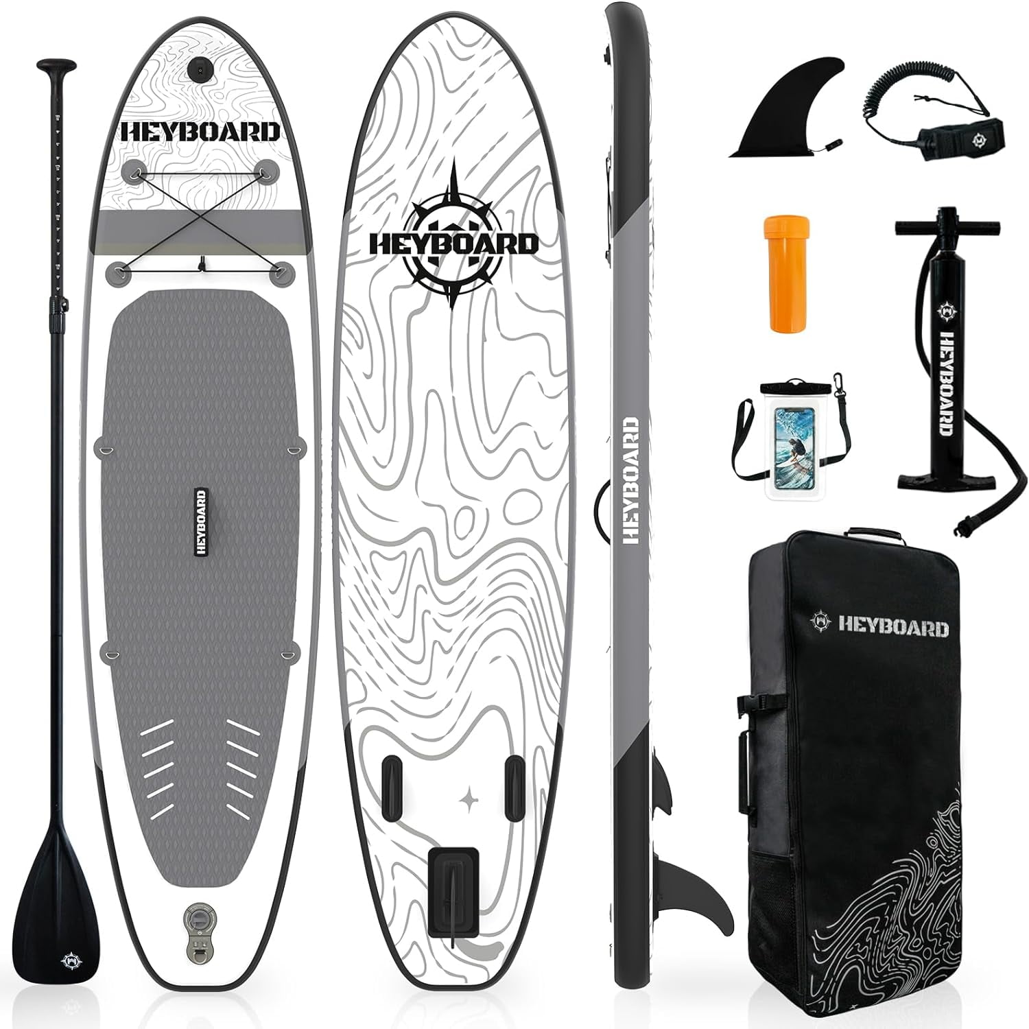 heyboard SUPボード HEYBOARD 10'/10‚Äô6‚Äù Inflatable SUP Board with Accessories
