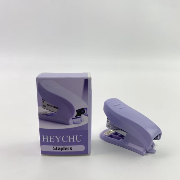 HEYCHU Staplers, 12 Sheet Capacity, includes Built-In Staple Remover & 100 Standard Staples, Purple