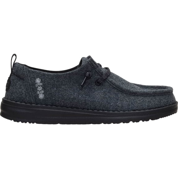 HEYDUDE Wendy Cozy Wool , Dark Charcoal/Black, 6
