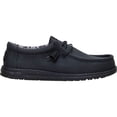 thumbnail image 1 of HEYDUDE Men Wally Stretch Canvas Slip-On Moccasins Black, 13, 1 of 7