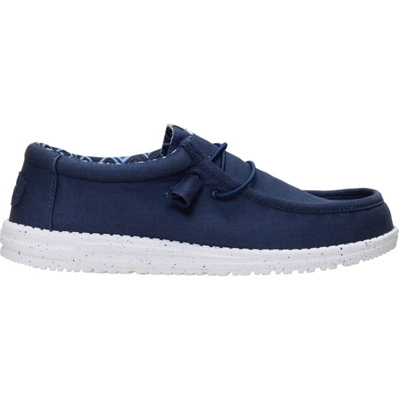 HEYDUDE Men Wally Stretch Canvas , Navy, 9