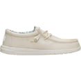 thumbnail image 1 of HEYDUDE Men Wally Stretch Canvas Slip-On Moccasins Stone White, 12, 1 of 6