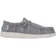 thumbnail image 1 of HEYDUDE Men Wally Stretch Sox Wide Lace-Up Moccasins Gray, 11, 1 of 6