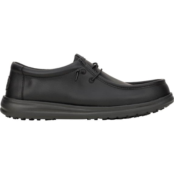 HEYDUDE Men Wally Work CE Classic Slip Resistant Wide , Wide Classic Black, 8