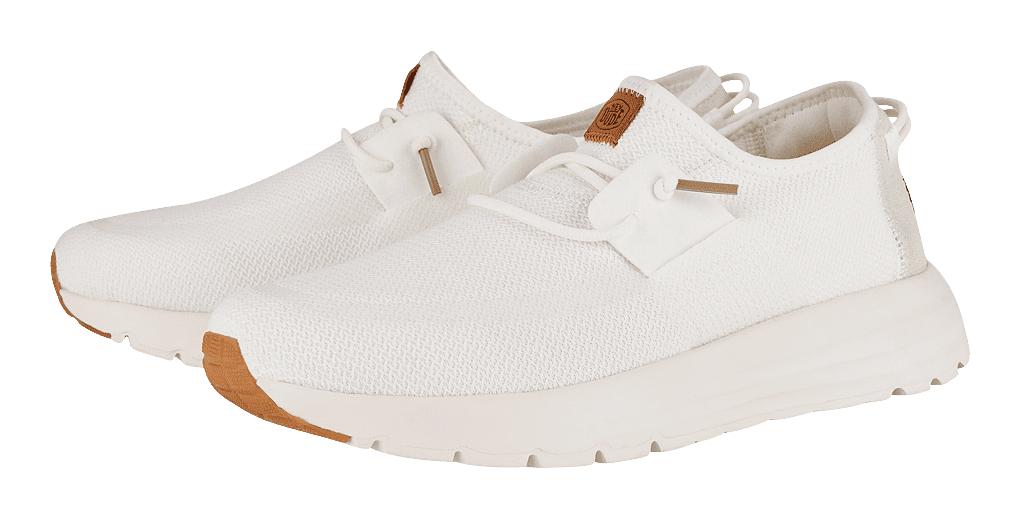 (取寄) ヘイ デュード メンズ シロッコ ニュートラルズ Hey Dude men Hey Dude Sirocco Neutrals White/White HEYDUDE Sirocco Neutrals Slip-On Casual Shoes for Men - White - 8M