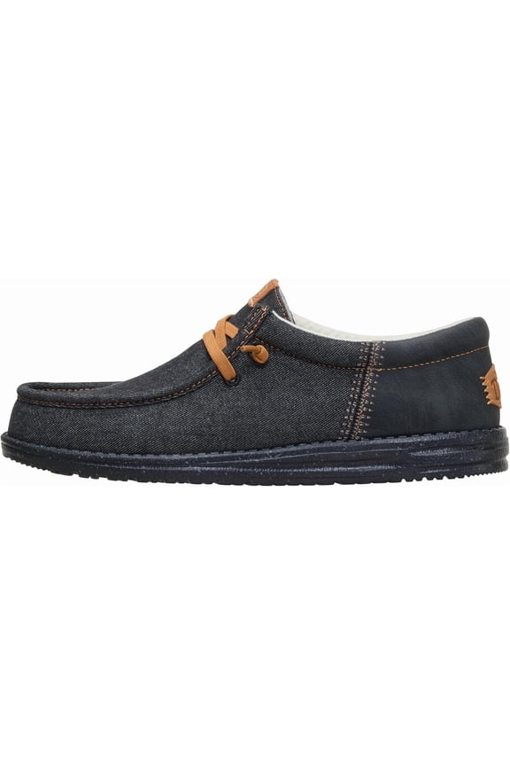 HEYDUDE Wally Funk Denim Black for Men Size 9
