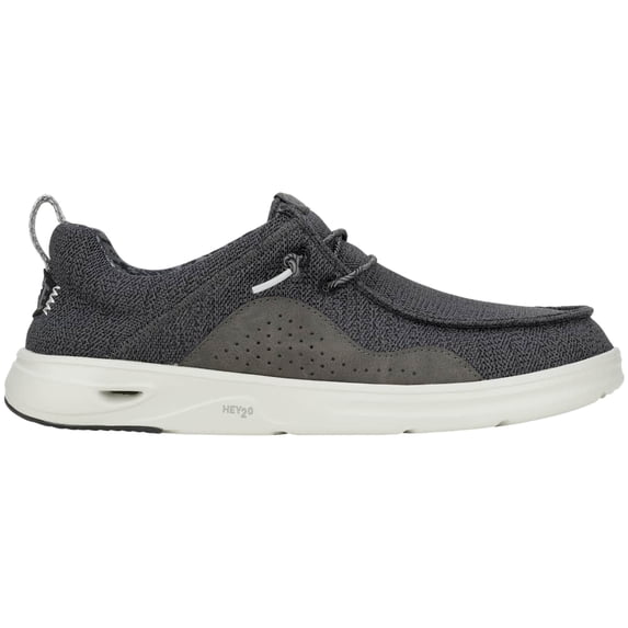 HEYDUDE Men HEYDUDE Mens Wally Hey2O Mesh, Black/Monument Grey, 11, Black/Monument Grey, 11