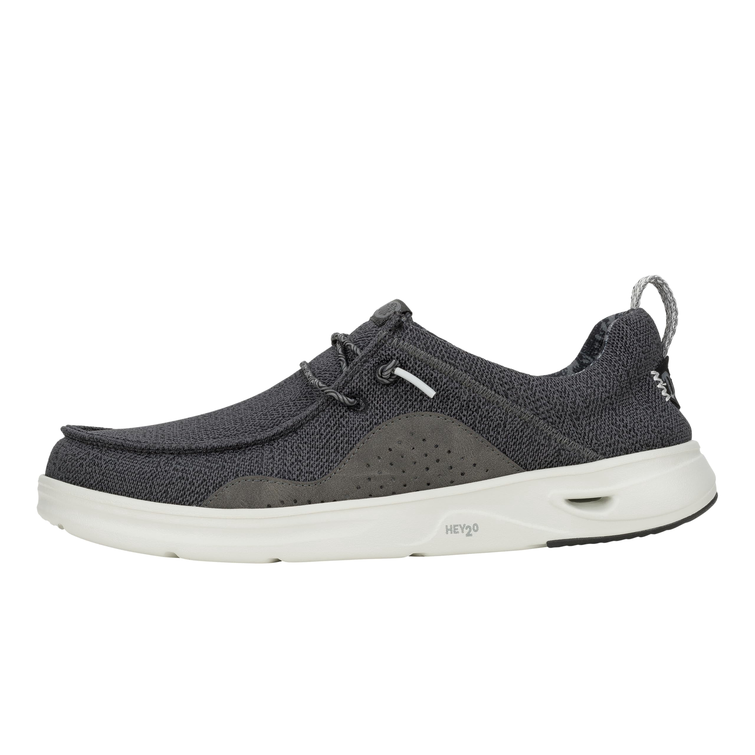 HEYDUDE Wally Hey2O Mesh Black/Monument Grey Size 8, Men display picture 1