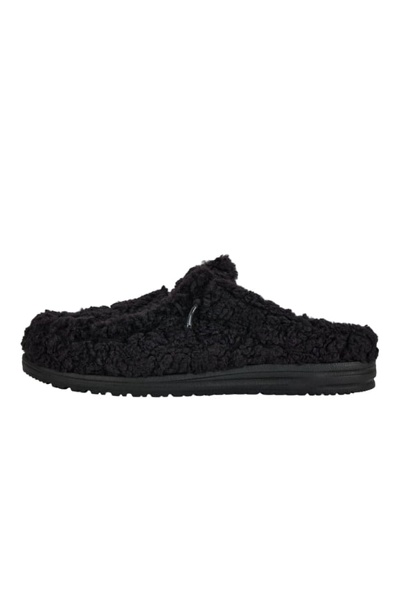 HEYDUDE Wally Slipper - Cozy Black/Black Size 12