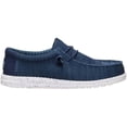 thumbnail image 1 of HEYDUDE Wally Stretch Sox Wide , Navy, 11, 1 of 6