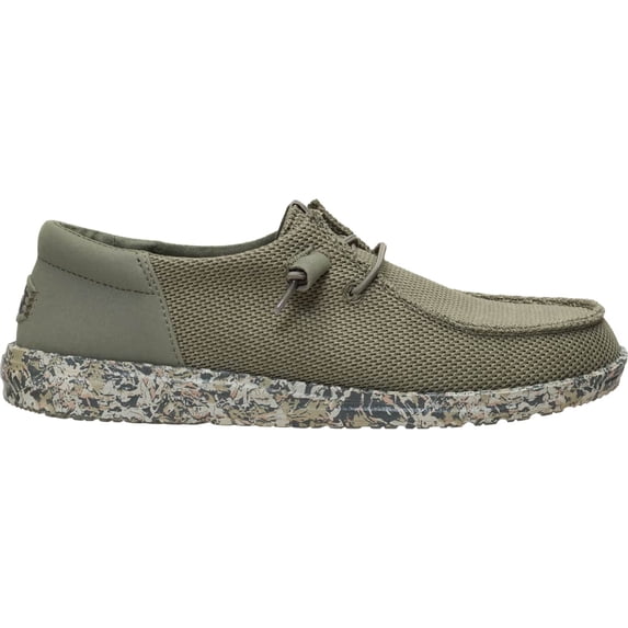 HEYDUDE Wendy Funk Mesh Field Camo , Dark Olive, 9