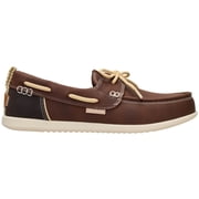 HEYDUDE Women Harbor Breeze Lo Classic Slip-On Boat Shoes Downtown Brown, 10