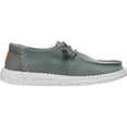 thumbnail image 1 of HEYDUDE Women Wendy Chambray Grid , Dark Olive, 7, 1 of 6
