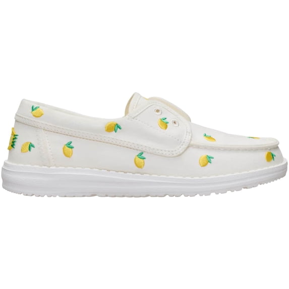 HEYDUDE Women Wendy Cru Embroidered , Egret/Multi, 6