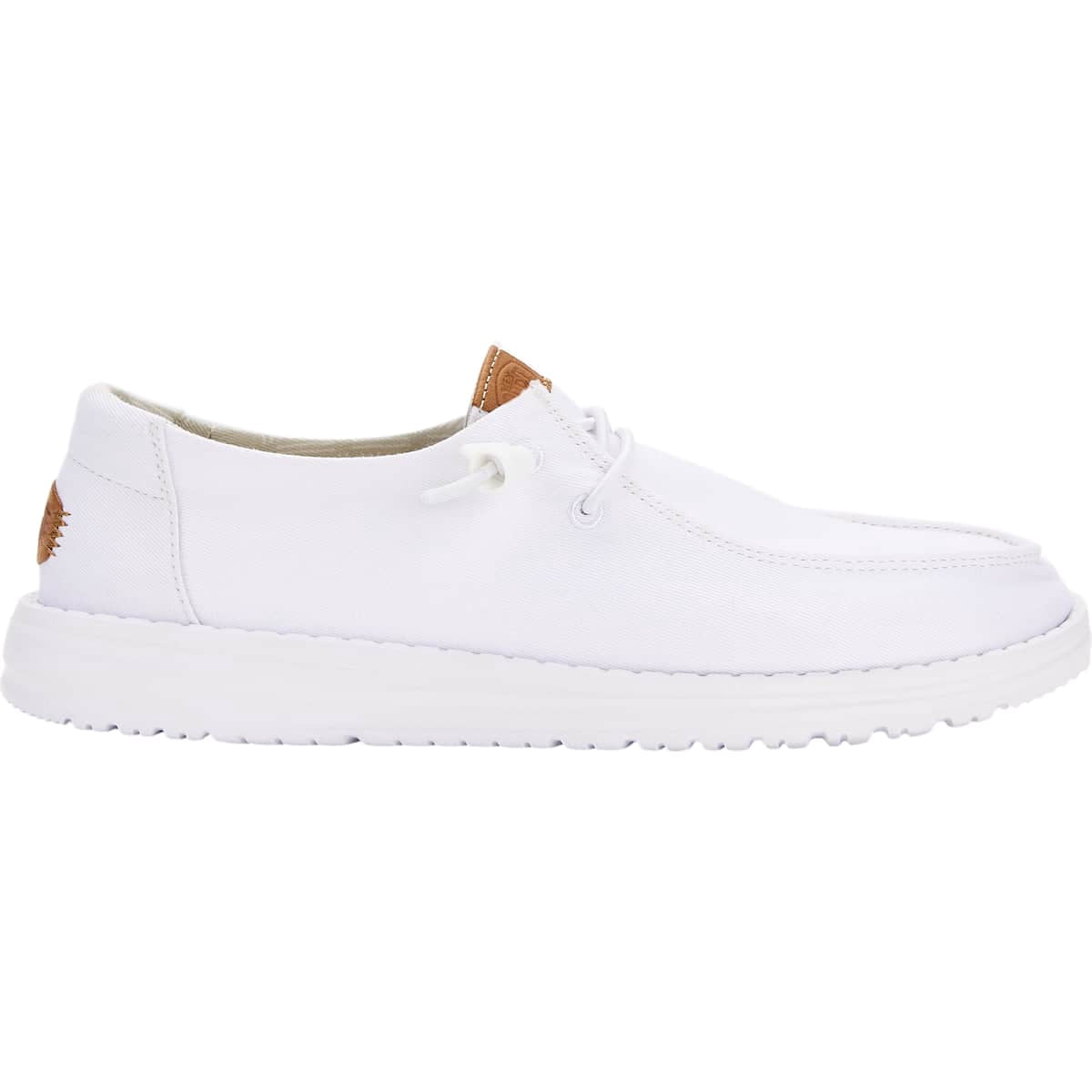 HEYDUDE Women Wendy Stretch Canvas Slip-On White, 10