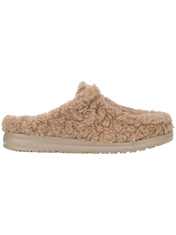 Women Wendy Slipper Slip-On Mules Cozy Timber Wolf, 6