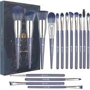 16-Piece Professional Makeup Brush Set - Premium Synthetic Foundation, Blending, Blush, Powder & Eyeshadow Brushes for Flawless Face & Eye Makeup