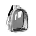 thumbnail image 1 of HEYMKGO Cat Bag Pet Backpack Pet Travel Bag Large Capacity Backpack - Comfortable Shoulder Design, Breathable Mesh and Portable Travel [Cat≤13kg Dog≤10kg](Transparent + Grey), 1 of 9