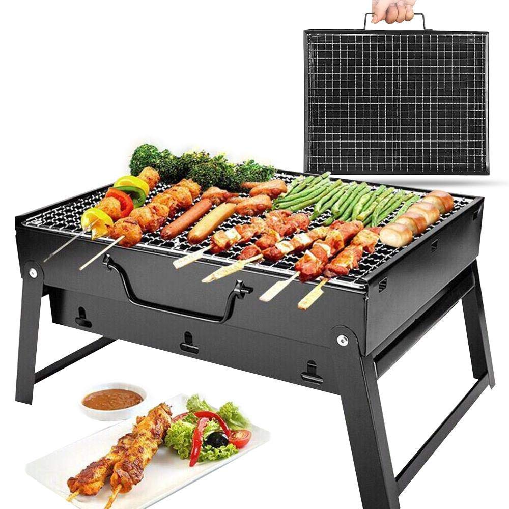 HEYOL Folding Portable Outdoor Barbeque Charcoal BBQ Grill Oven