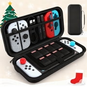 HEYSTOP Carry Case Compatible with Nintendo Switch & Nintendo Switch OLED Model 2021, Portable Travel Carry Case for Accessories and Console, Black