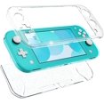 thumbnail image 1 of HEYSTOP Case Compatible with Nintendo Switch Lite, with Tempered Glass Screen Protector and 4 Thumb Grip, Front and Back, All-Round Protective case (Clear), 1 of 9