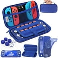 thumbnail image 1 of HEYSTOP Case for Nintendo Switch Lite,Protective Hard Portable Travel Carry Case for Nintendo Switch Lite Console and Accessories,Switch Lite Case with TPU Glitter Protective Case and Thumb Cap,Blue, 1 of 8
