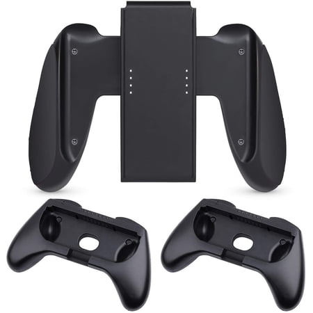 HEYSTOP Grip Compatible with Nintendo Switch/Switch OLED Joy-Con, 3 Pack, Wear Resistant Game Switch Controller Handle Case Kit for Nintendo Switch Joy Con, Black