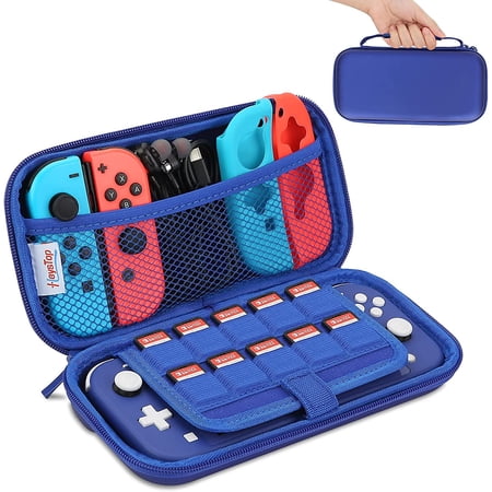HEYSTOP Hard Portable Travel Carry Case for Nintendo Switch Lite, Blue