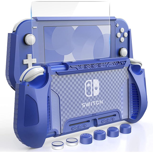 HEYSTOP Hybrid Case for Nintendo Switch Lite Rugged Rubberized Snap on