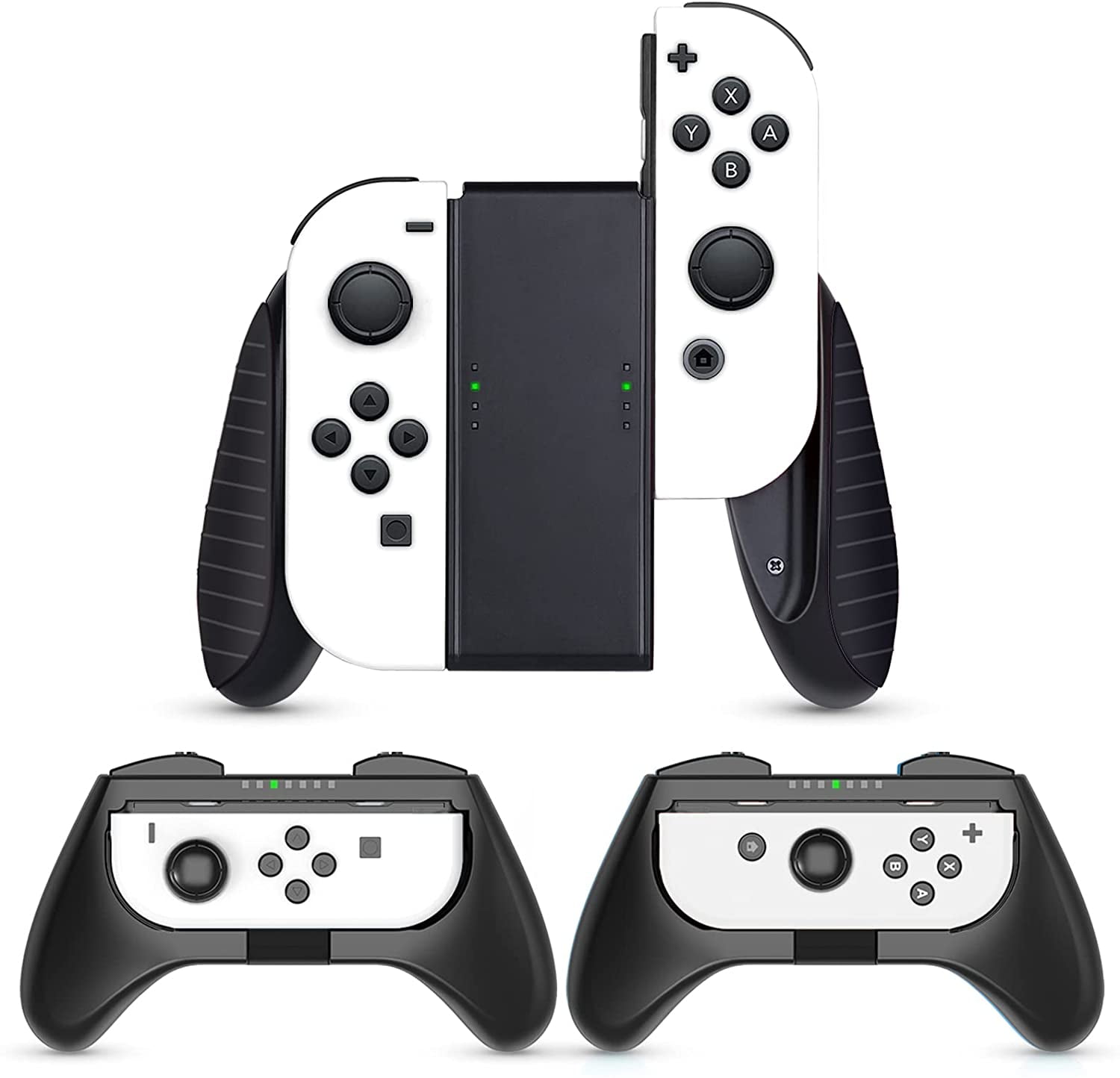 HEYSTOP JoyCon Grip Compatible with Nintendo Switch/Switch OLED Joy