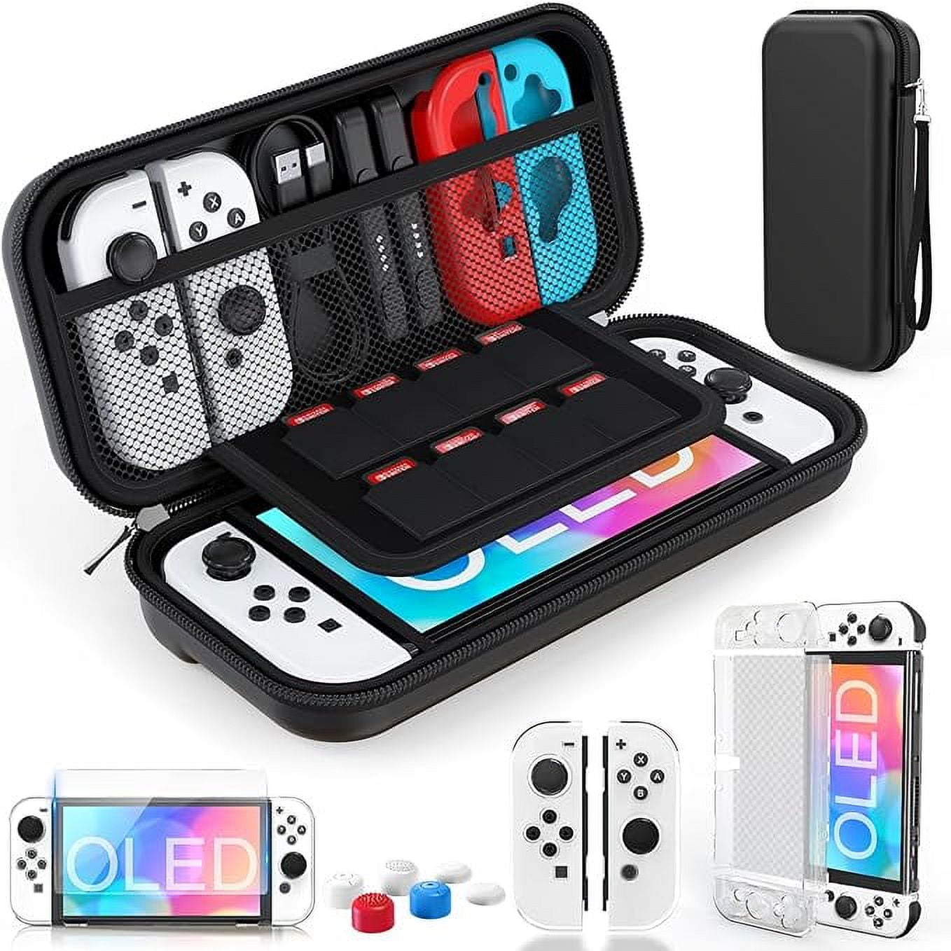 HEYSTOP Switch OLED Case Accessories Kit Protective Clear Case with
