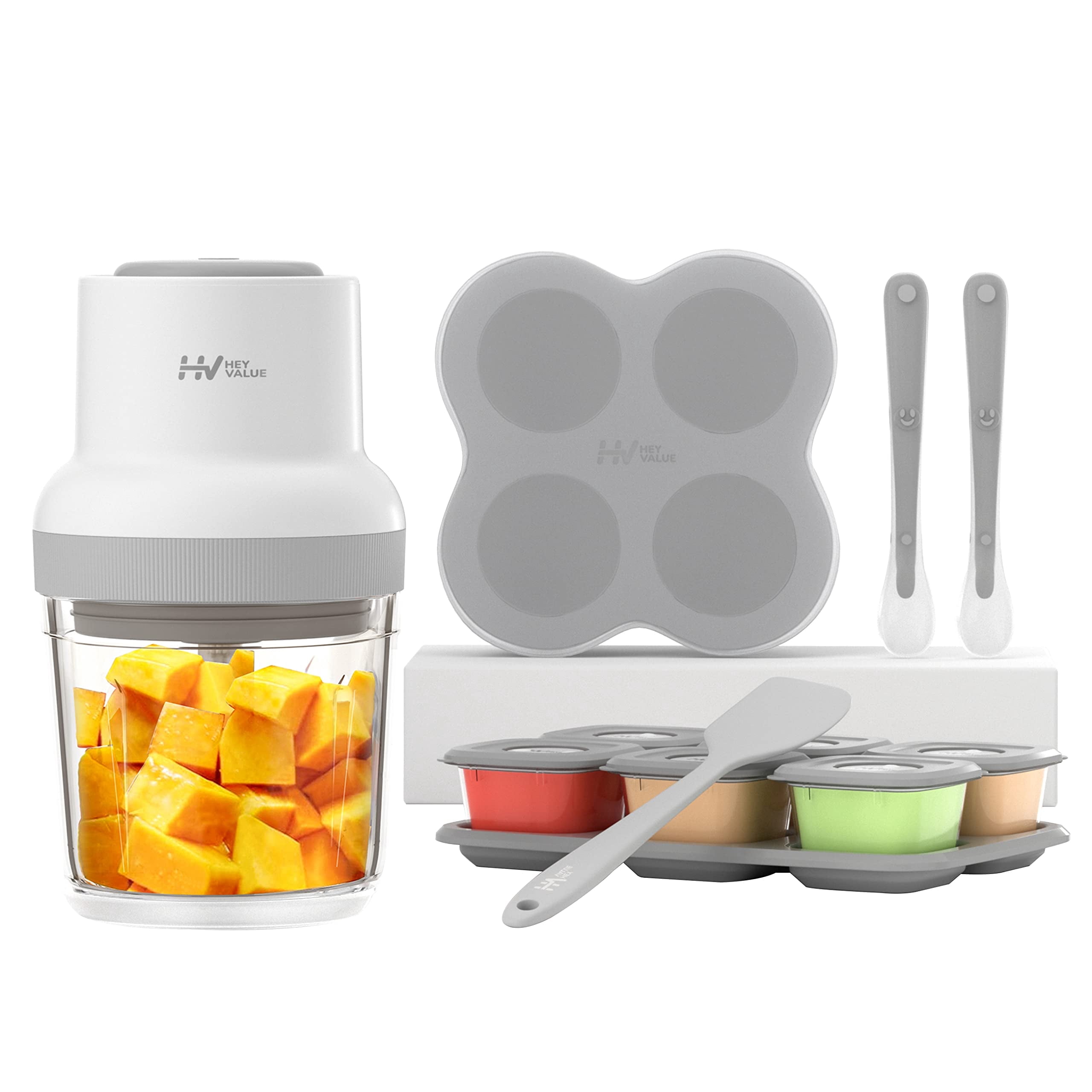 HEYVALUE Baby Food Maker - 13-in-1 Baby Food Blender Gift Set with ...