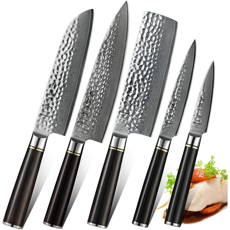 Paudin P5 Plume Luxe 67 Layers Damascus Steel 7-inch Nakiri Knife Kitchen  Knife Chef Knife
