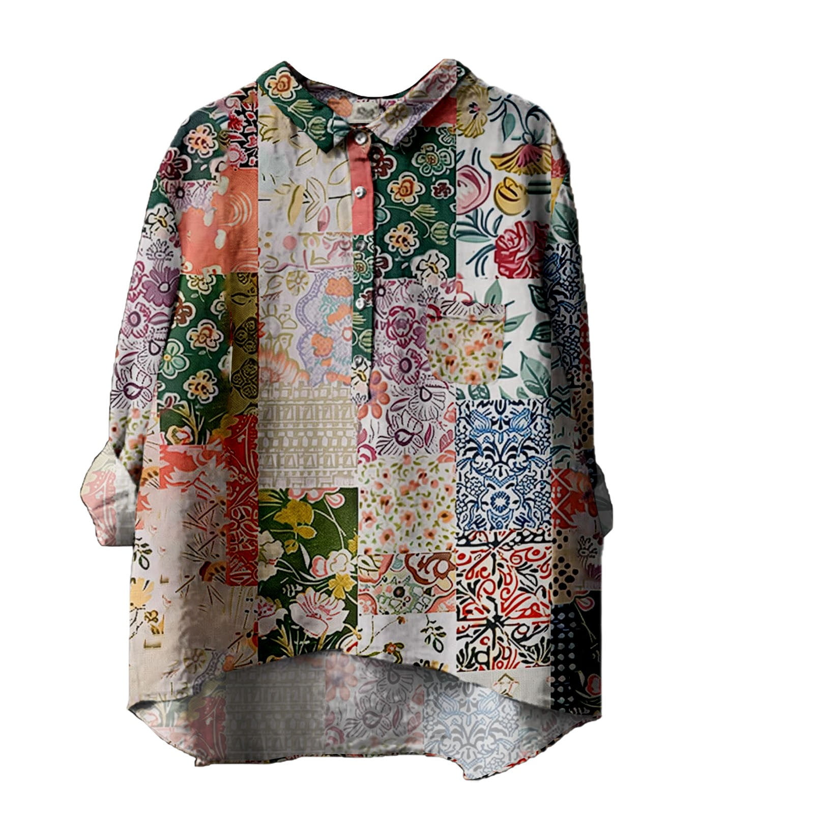 HEZHUONE Day Prime Deals Today 2024 Woman Clothes Oversize Button Down