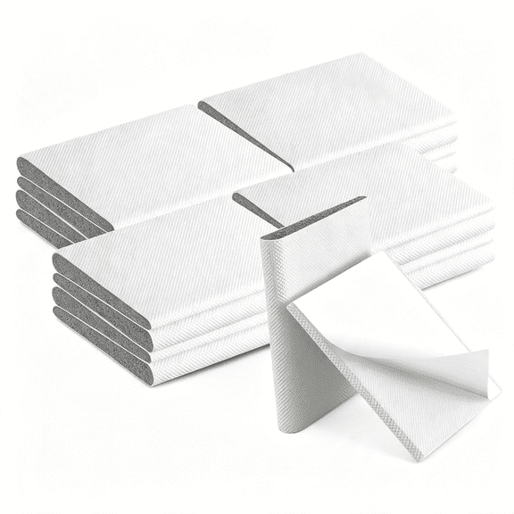 HEZIFQ 16 Pieces Door Corner Seal Pads Adhesive Weatherstripping,White|Draft Stopper for Frame Gaps,Weather Stripping Wedge for Exterior Interior Entry,Self-Adhesive L-Shaped Corner Seals