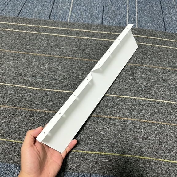 HEZIFQ 2Pcs 13.78" Rain Gutter Valley Splash Guards,Aluminum Guard Straight&Bent Style 2 in 1,Roof Shield Corner Bent Guards,Almond