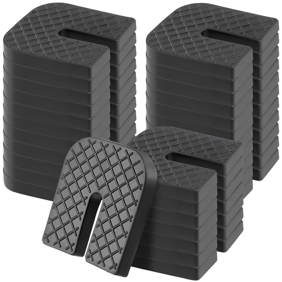 HEZIFQ 30 Pack Anti Vibration Rubber Pads,Black Air Conditioner Shock Pad,Rubber Isolator Pad for Air Conditioning Condenser Outer Machine,Black mini split rubber pads