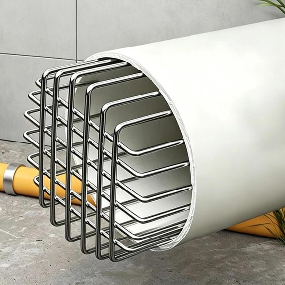 HEZIFQ 304 Stainless Steel Gutter Guard,Roof Drain Cover for 2"-7.9" Pipe(75Mm/3In)|Rustproof 304 Steel,Anti-Clog Mesh,Flexible Opening,Roof Drain Animal Guard,Tool-Free Install,Outdoor Use