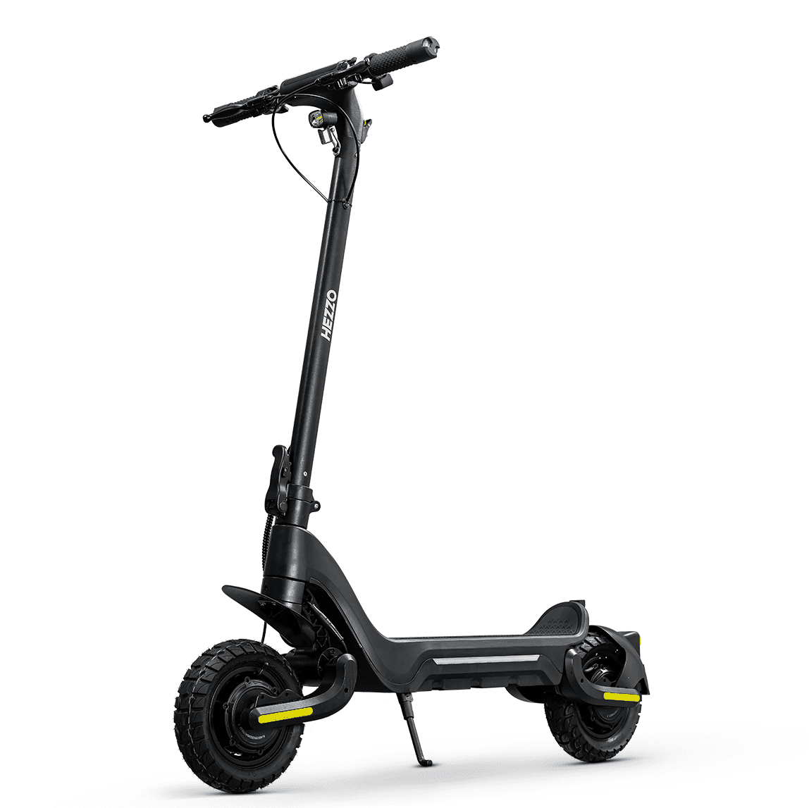 HEZZO F5 Electric Scooter 48V 1600W 800W Dual Motors Foldable Escooter 18Ah Lithium Battery 32Miles Long Range 25MPH Brushless F/R Suspension Skateboard 10inch Off Road Tyres 150kgs Load W/ APP