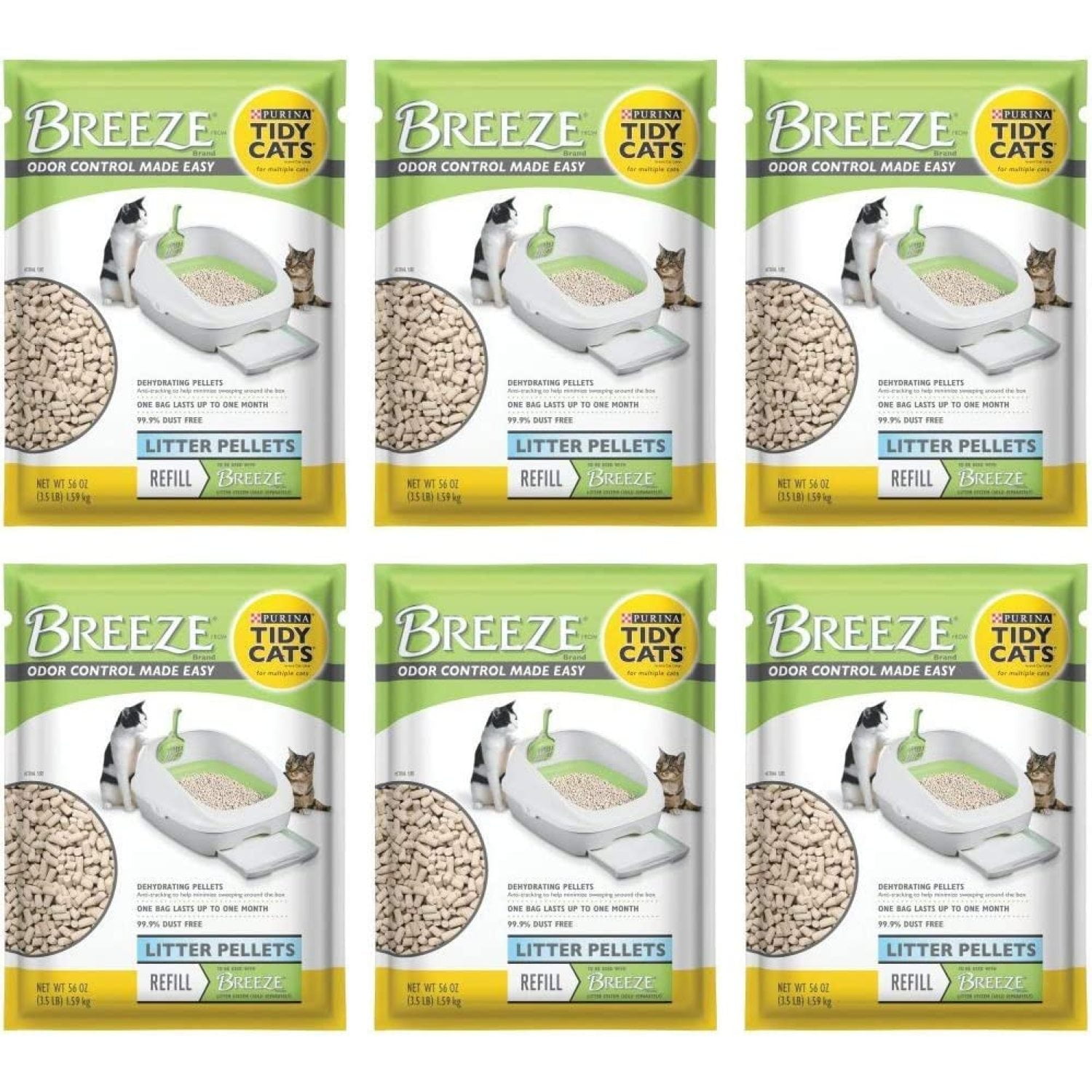 HElectQRIN Breeze Cat Litter Pellets 3.5 lbs (21 LBS.)