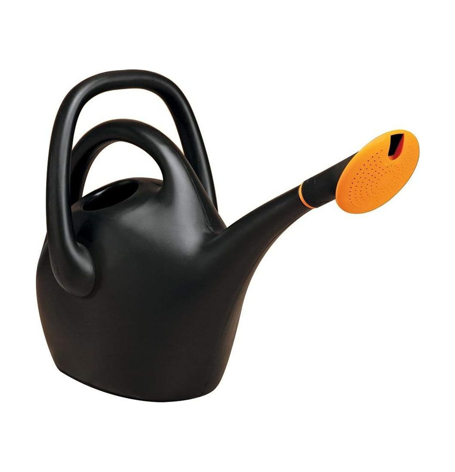 HElectQRIN Easy Pour Watering Can, 2.6 Gallon, Black (20-47287CP)
