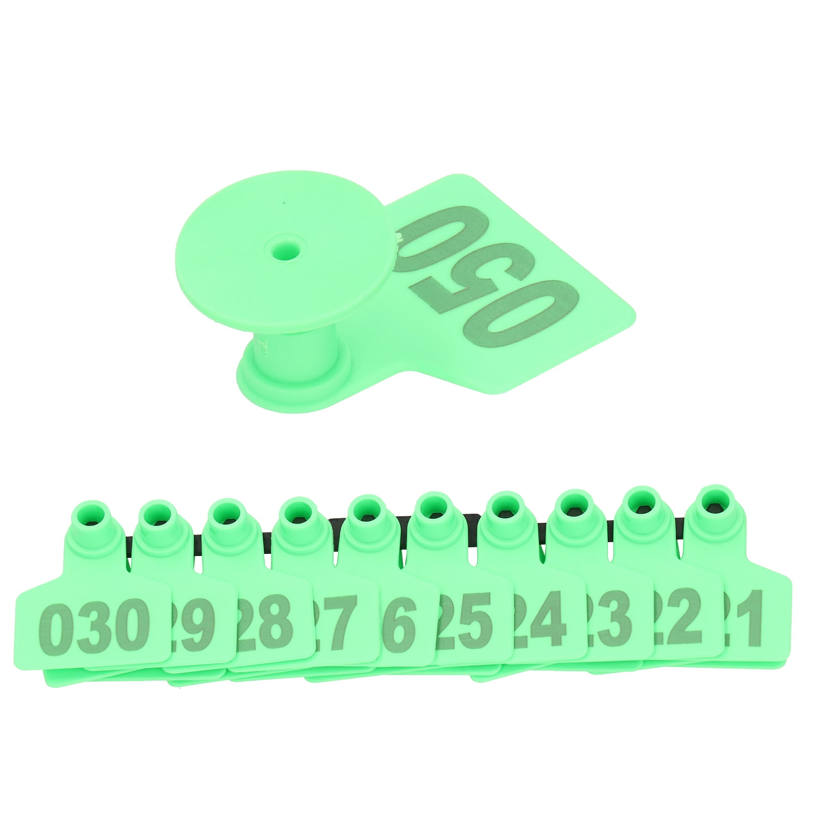 HElectQRIN Pig Ear Tag Signs Marking Labels With Numbers For Farm
