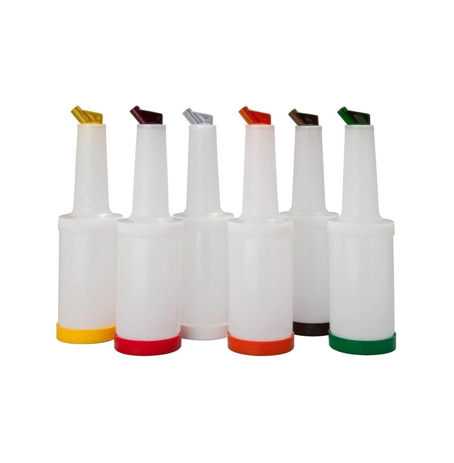 HElectQRIN (SET of 6) Store N Pour Spout Bottle Containers FlowNStow