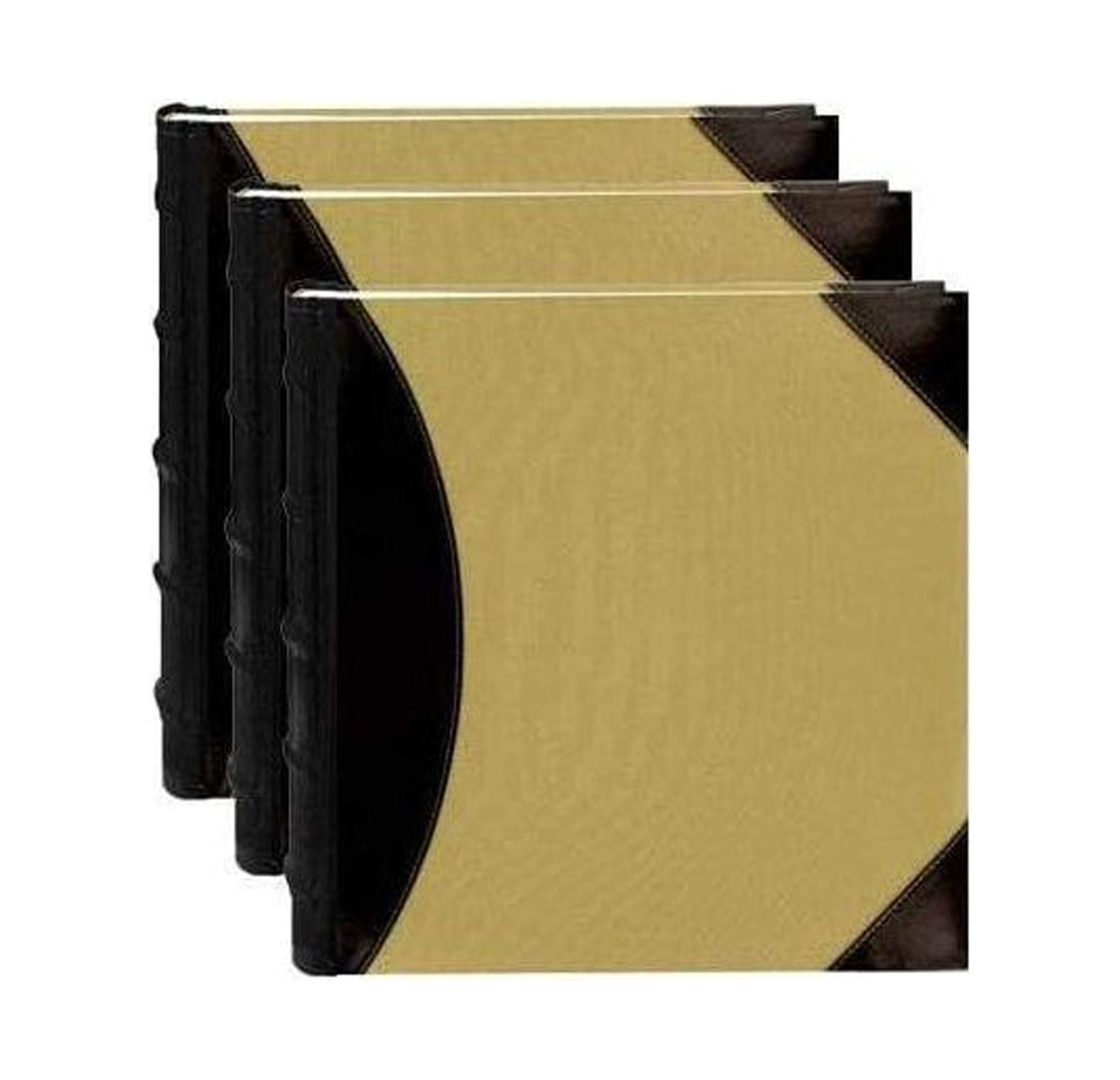 Arpan Black Padded Photo Album - Holds 120 5x7 Photos, Gold Stamp Cover, Memo Writing Area, Great For Memories