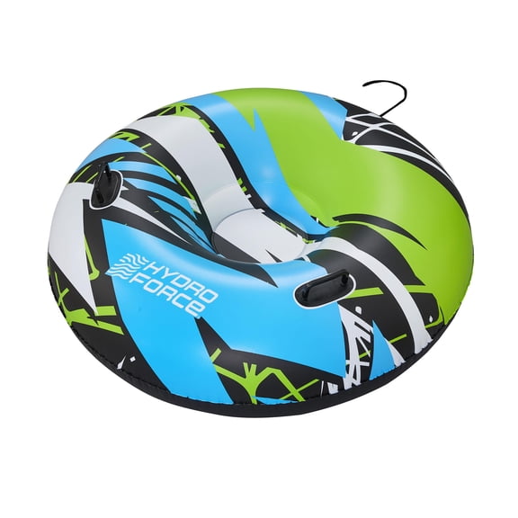 Hydro Force Icequake 48" Inflatable Snow Tube for Winter Fun - Multicolor