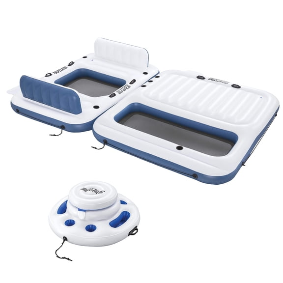 Hydro Force Bloc Party 8-Person Modular Inflatable Party Island and Floating Cooler