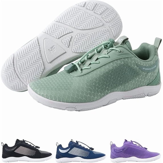 HF Flow Minimalist Barefoot Shoes for Men & Women | Zero Drop, Arch Support, Splash-Proof & Breathable Footwear | Lightweight Ergonomic Shoes for Pain Relief & Posture Correction | Unisex