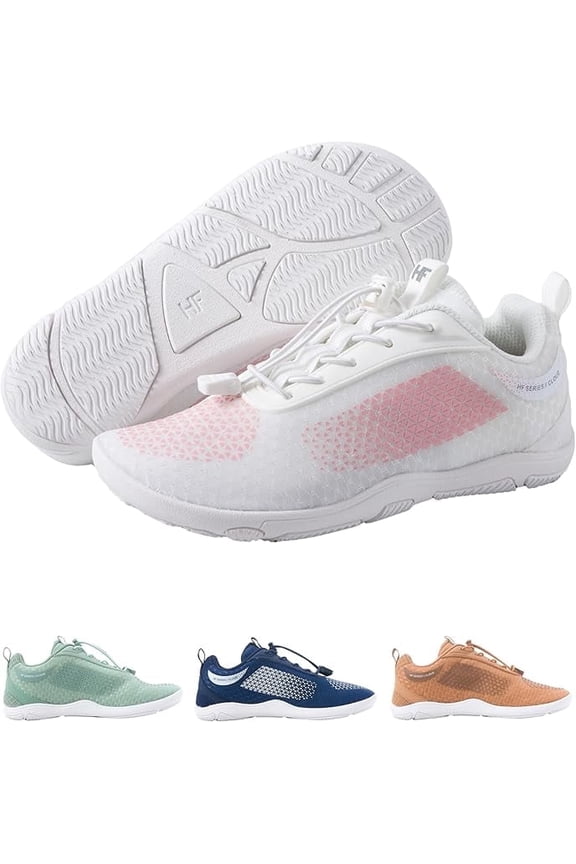 HF Flow Minimalist Barefoot Shoes for Men & Women | Zero Drop, Arch Support, Splash-Proof & Breathable Footwear | Lightweight Ergonomic Shoes for Pain Relief & Posture Correction | Unisex